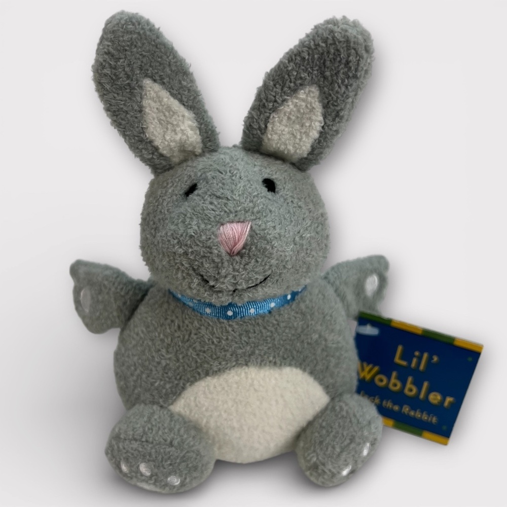 Wobbler Self Righting Wobble Baby Toy Musical Jingle Bells Easter Bunny Rabbit